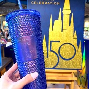 Walt Disney World 50th Anniversary Starbucks Studded Tumbler